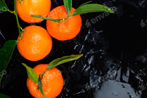 Preview: Tangerines background. Delicious and beautiful Citrus.