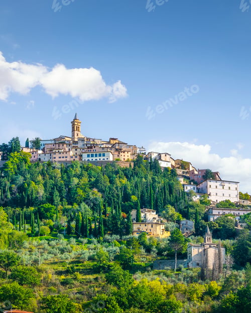 Preview: Trevi medieval hilltop village in Umbria, Italy