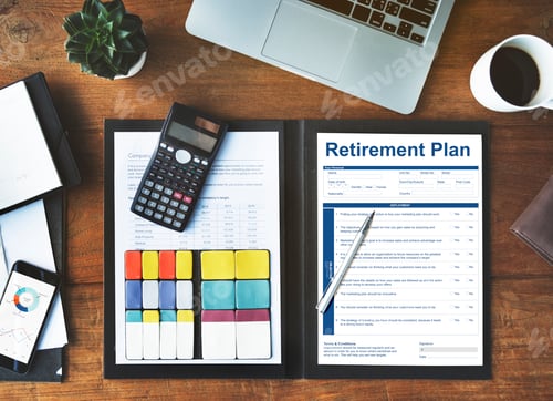 Preview: Retirement Plan Financial Investment Application Form Concept