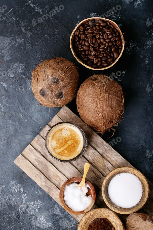 Preview: Bulletproof coffee with coconuts