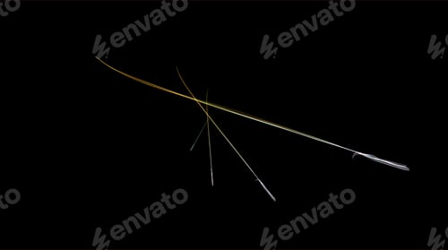 Preview: A black background with bright colored light beams, web design.