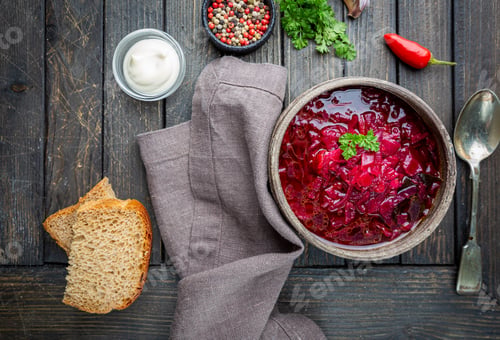 Preview: Traditional vegetable borscht