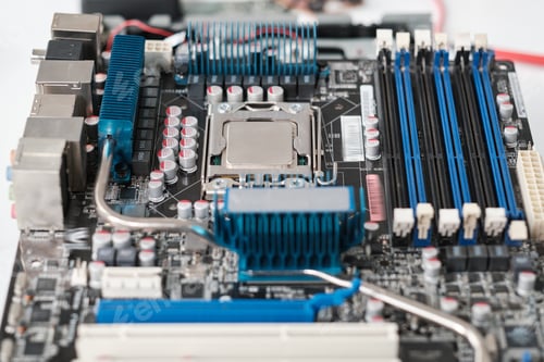 Preview: Part of large processor or motherboard