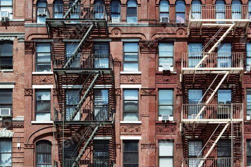 Preview: Outside stairway on apartment building