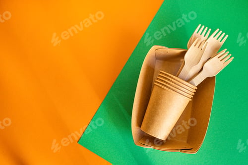 Preview: Eco Friendly Bioorganic Starch Tableware Zero Waste Disposable Fast Food Containers Made From
