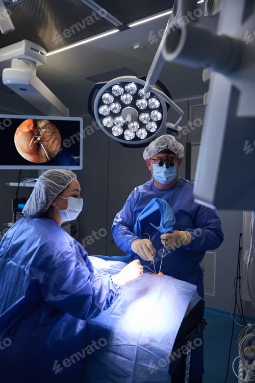 Preview: Medical Team Performing Surgery in Hospital Operating Room