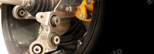 Preview: Car suspension and drive shaft. Structure of EV car spare parts.