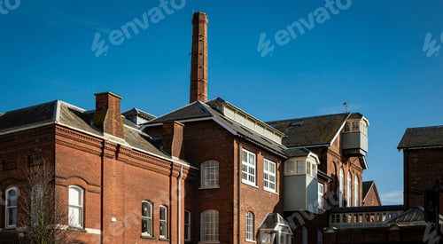 Preview: Industrial architecture of an old brewery in Faversham, Kent, United Kingdom
