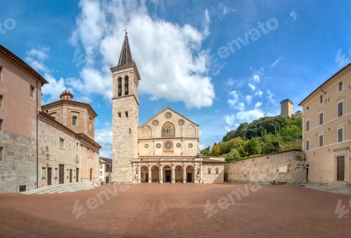 Preview: Piazza del Duomo in Spoleto, Italy