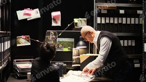Preview: Detectives team inspecting case files