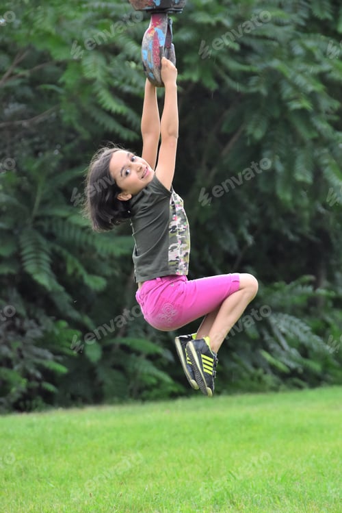Preview: Girl playing in the park
