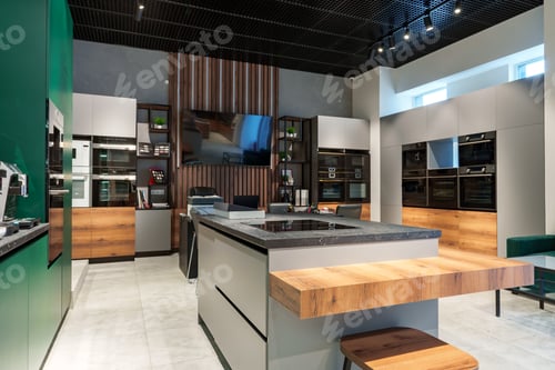 Preview: Interior of premium home appliance store in a mall