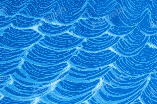 Preview: Drops- Liquid Foam. Fluid Aqua- Abstract Pattern Nature. Background- Cleansing Wash. Shampoo