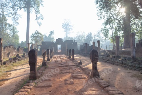 Preview: Ancient temple at sunrise, Siem Reap, Cambodia
