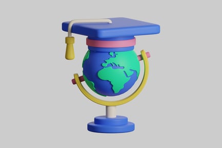 Aperçu: Casquette de graduation globe