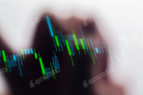 Vista previa: Touching Stock Market Graph On A Touch Screen Device