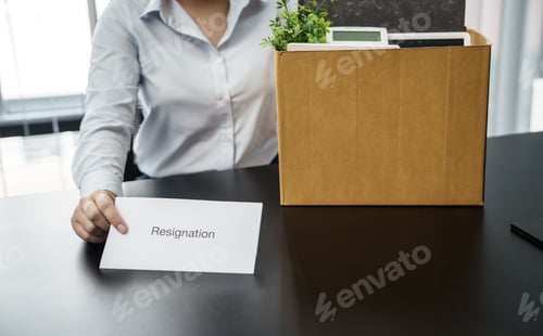 Preview: Woman Resigning from Job at Workplace