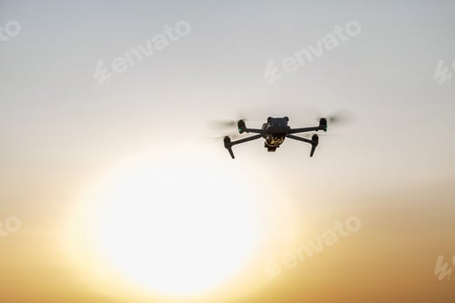 Preview: Drone inspects damage on solar panel in a Rooftop Renewable energy