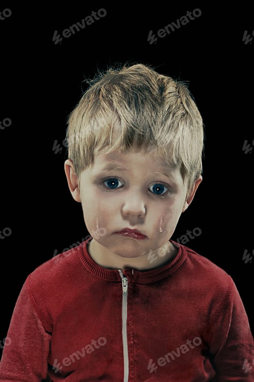 Preview: Close up of boy?s crying face