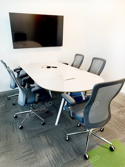 Preview: Modern Office decor conference table and chairs