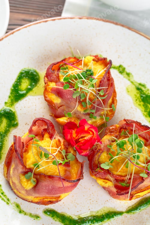 Vista previa: Pavo o pollo y manzana envueltos en tocino