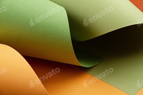 Preview: Abstract backgroud of rolled textured paper sheets of different shades