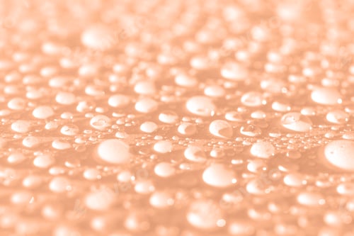 Preview: Lots of drops on a Peach Fuzz background.