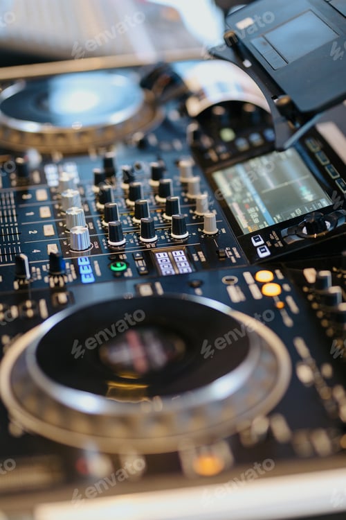 Preview: Music setup detail for a party
