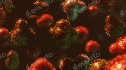 Preview: Abstract Rendering of Microscopic Organisms with Dark Background