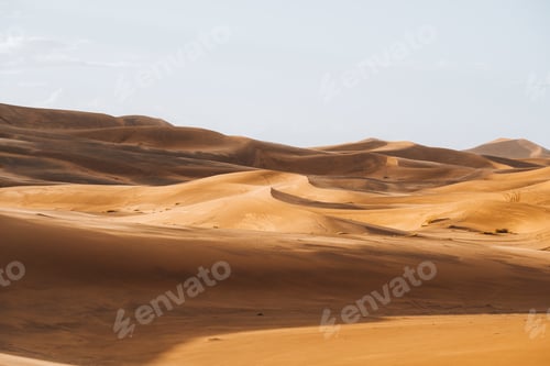 Preview: Sand texture in Morocco Sahara Merzouga Desert landscape oriented