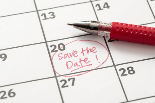 Preview: Save the day concept on calendar