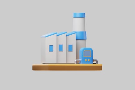 Preview: Cartoon factory industrial construction site