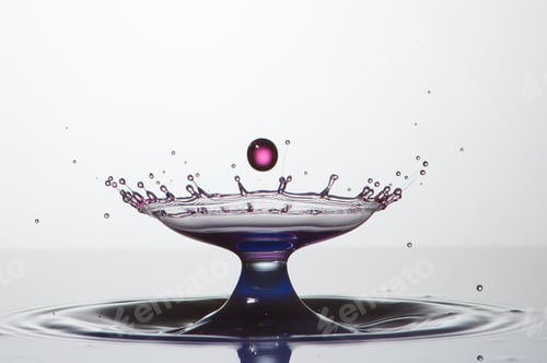 Preview: Splash of colorful liquid with high speed flash