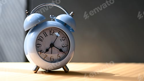 Preview: Close up shot of Vintage clock on the table.