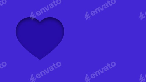 Preview: Purple, violet textured canvas background with heart shape cutout