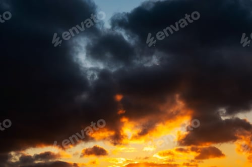 Preview: Stormy Sunset Sky.