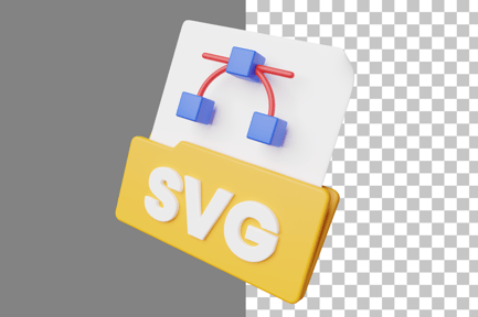 Preview: SVG File Format 3D Icon