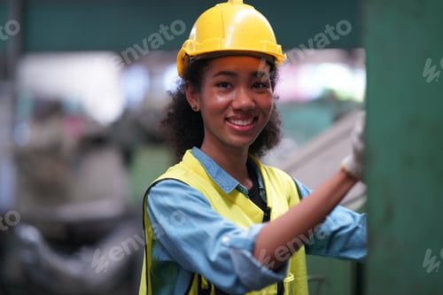Preview: industrial factory employee working in metal manufacturing industry