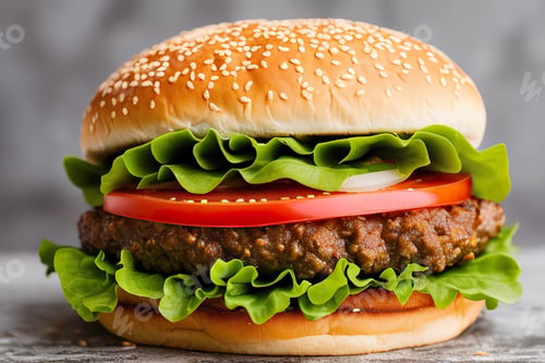 Preview: Close-up of home made tasty burger