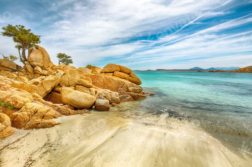 Preview: Enchanting view of Capriccioli beach in Costa Smeralda.