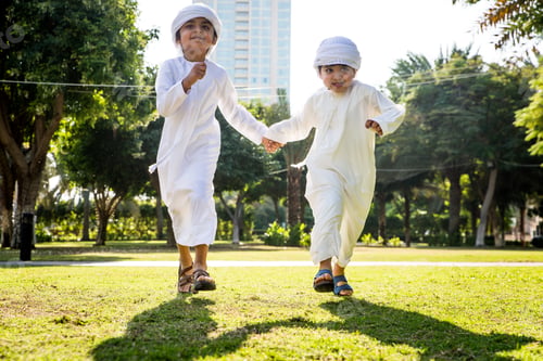Preview: Group of middle eastern kids in Dubai