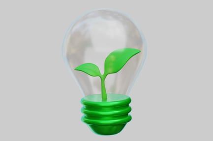 Preview: Green Energy Plant Light Bulb