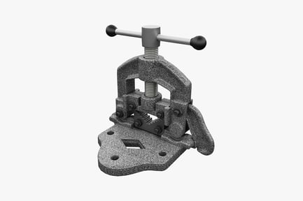 Preview: Metal clamp with handles and spring mechanism