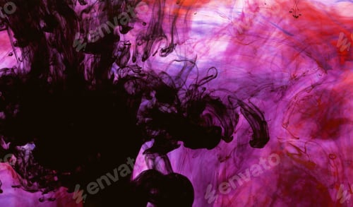 Preview: Ink Bright In Water As A Background Texture