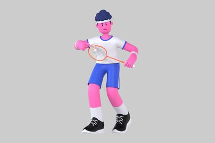 Preview: Badminton Player Character