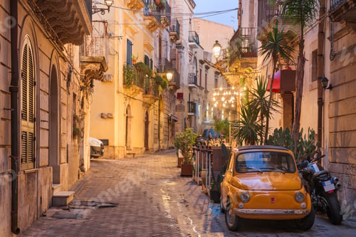 Preview: Syracuse, Italy Street Scene at Twilight