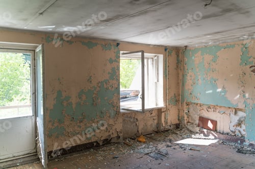 Preview: an old abandoned building and a dirty room in need of a major overhaul