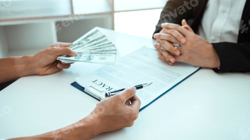 Preview: Partner has made a fraud in the contract of sale and being handed a cash and pen