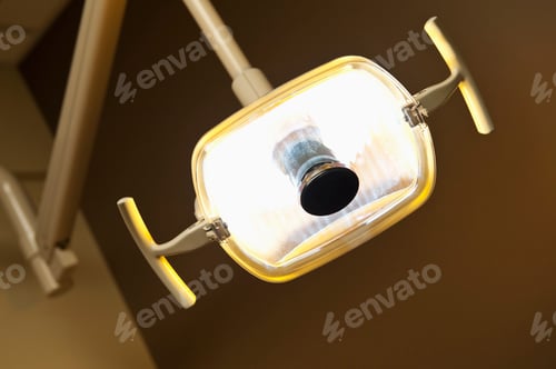 Preview: View of dentist light with handles.