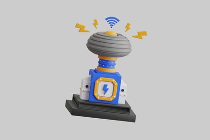 Preview: Cartoon electric tower power generator